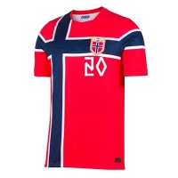 Camiseta Noruega Antonio Nusa #20 Primera Equipación Replica Mundial 2026 mangas cortas